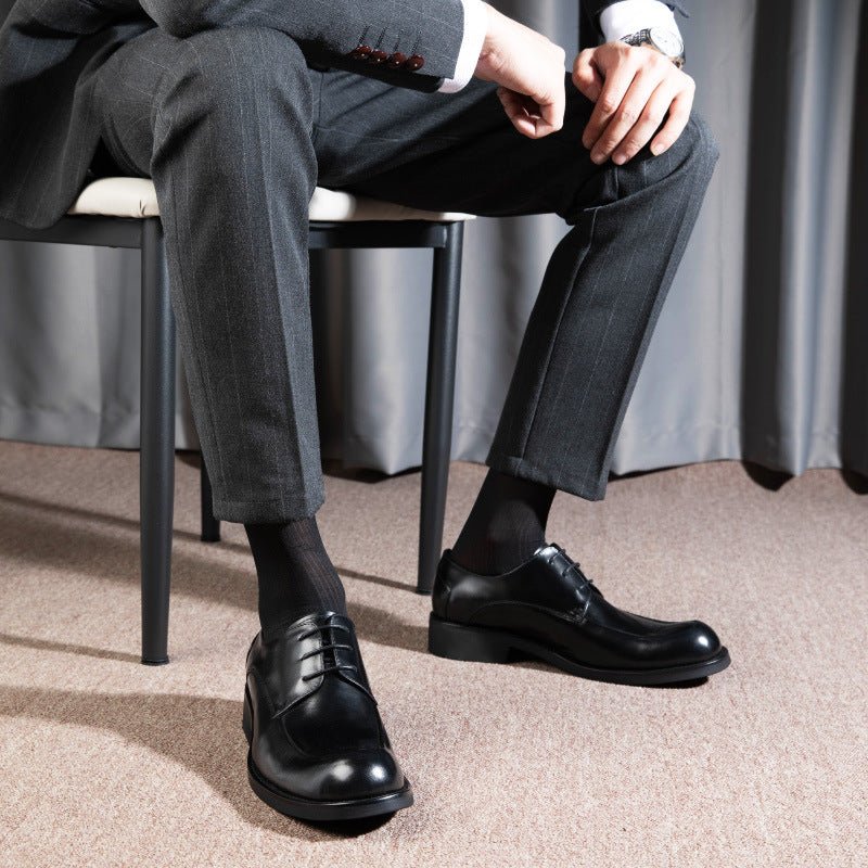 Chaussures homme business grand format en cuir véritable respirant et élégantes. - IVOIRART.COM
