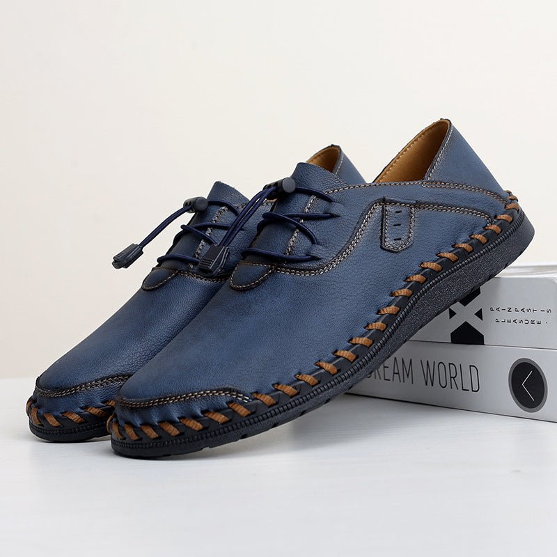 Chaussures homme cuir décontractées à semelle souple et adhérence antidérapante. - IVOIRART.COM