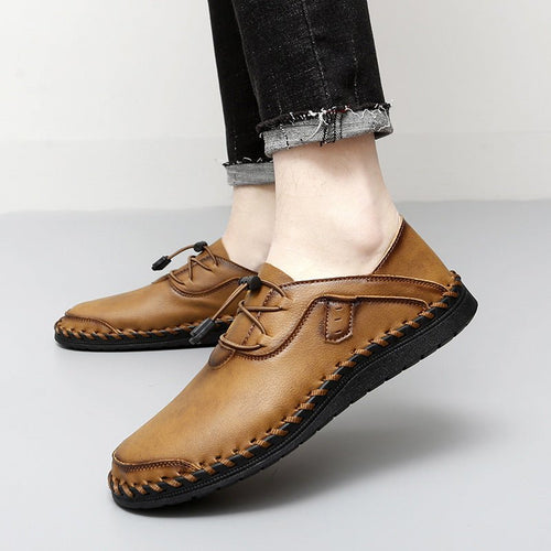 Chaussures homme cuir décontractées à semelle souple et adhérence antidérapante. - IVOIRART.COM