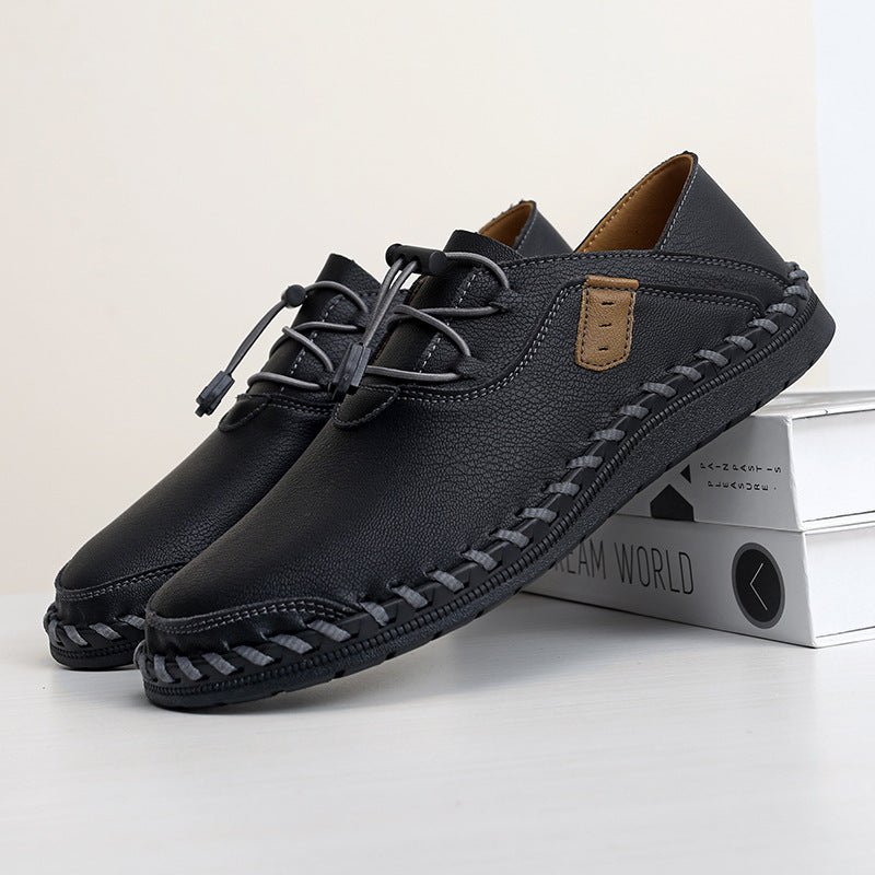 Chaussures homme cuir décontractées à semelle souple et adhérence antidérapante. - IVOIRART.COM
