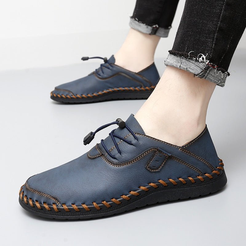 Chaussures homme cuir décontractées à semelle souple et adhérence antidérapante. - IVOIRART.COM