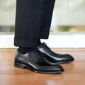 Chaussures homme cuir effet vieilli bout carré motif grain de bois Business chic - IVOIRART.COM