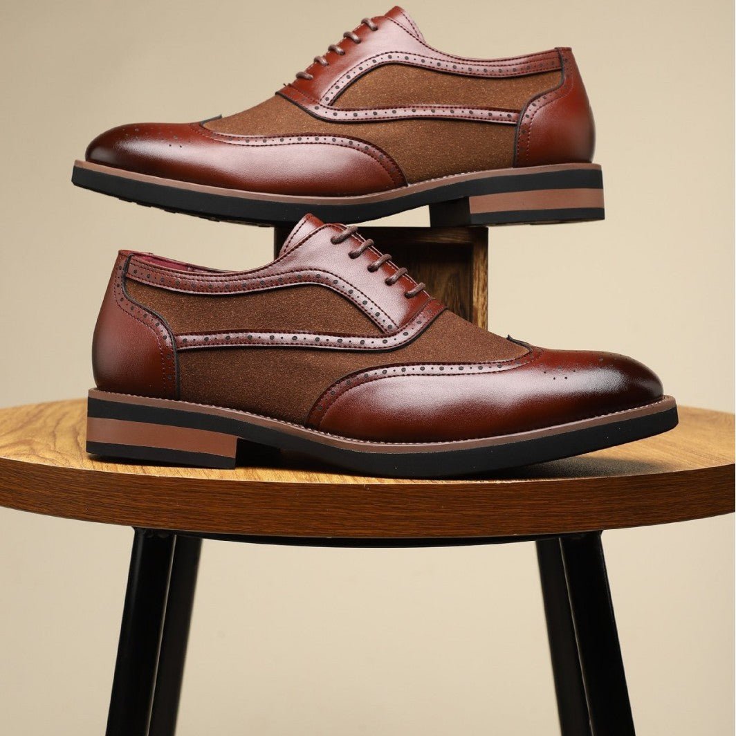 Chaussures homme cuir respirant confort business décontracté haut de gamme-élite - IVOIRART.COM