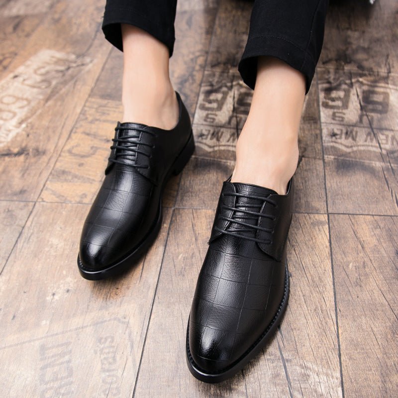 Chaussures homme cuir style coréen lacets - Élégantes business et décontractées! - IVOIRART.COM