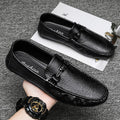Chaussures homme élégantes décontractées à enfiler en cuir PU semelle caoutchouc - IVOIRART.COM