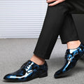 Chaussures homme grandes tailles - Cuir brillant business casual, confort durable. - IVOIRART.COM