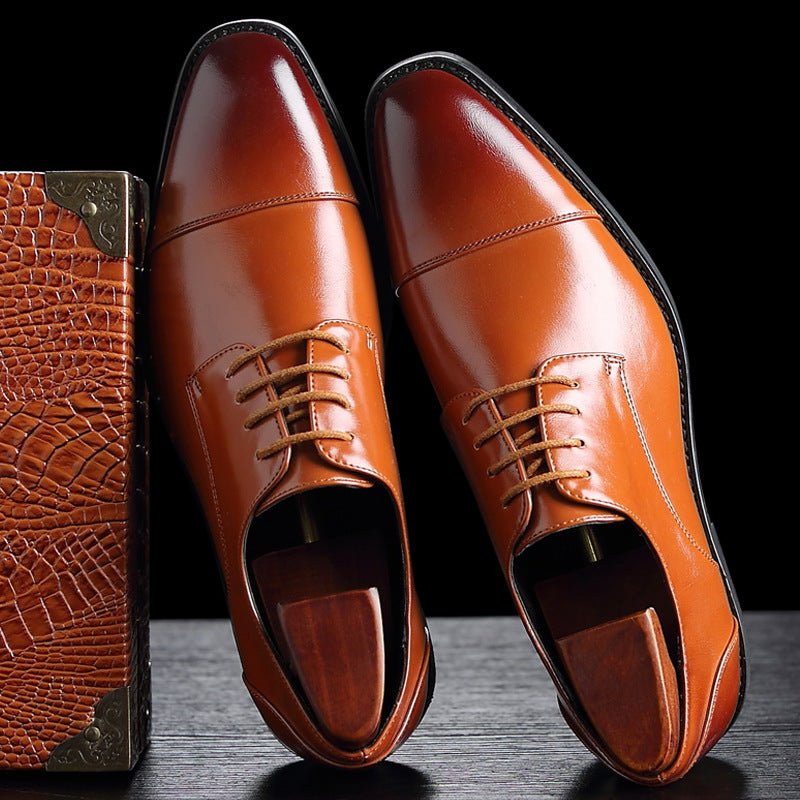 Chaussures homme style british élégantes pour bureau,cuir synthétique et semelle - IVOIRART.COM