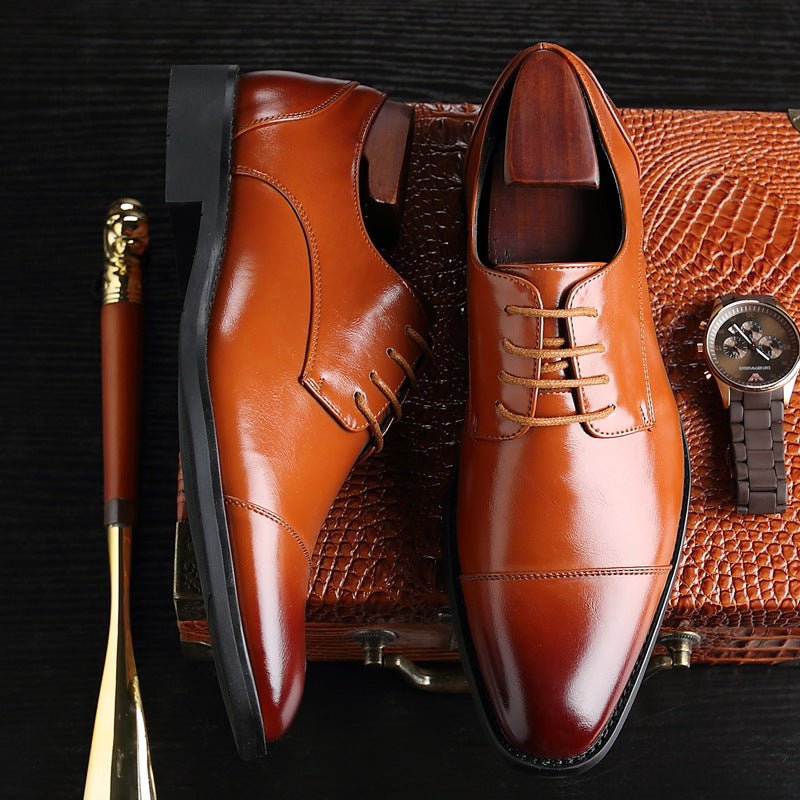 Chaussures homme style british élégantes pour bureau,cuir synthétique et semelle - IVOIRART.COM