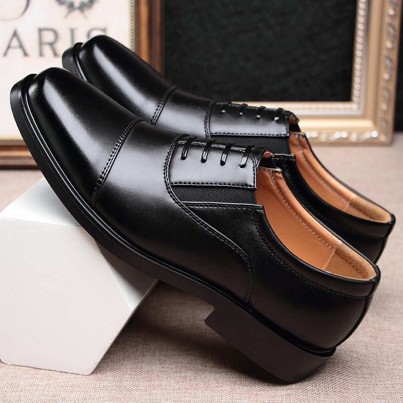 Chaussures homme triple articulation en cuir - semelle caoutchouc antidérapante!. - IVOIRART.COM