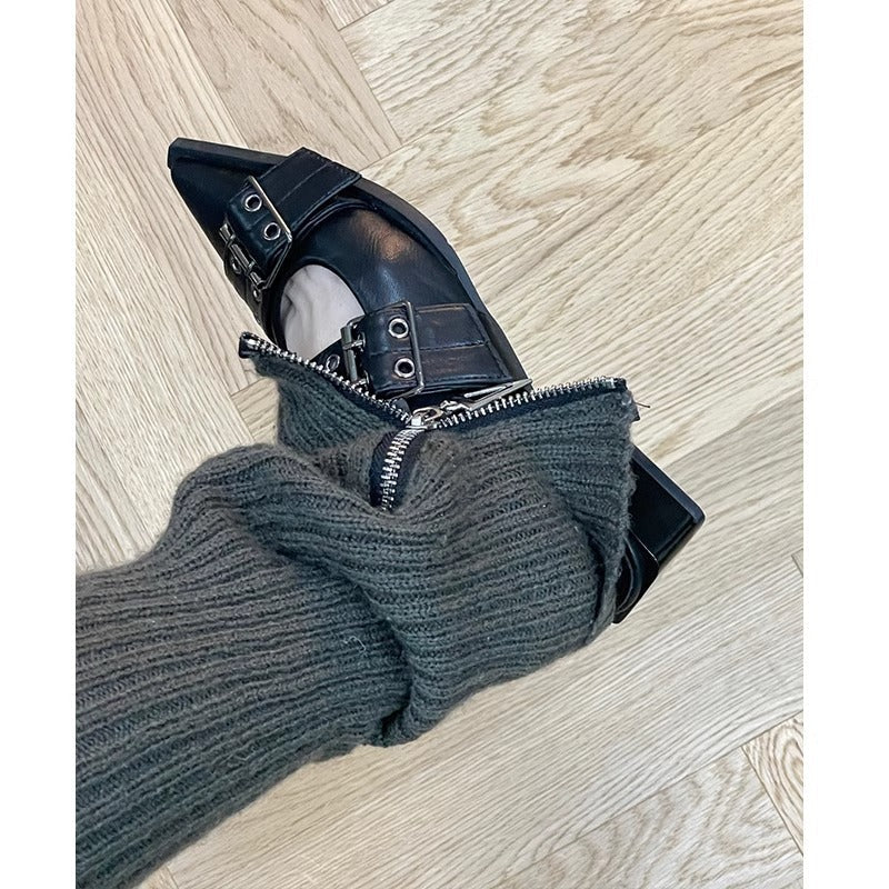 Chaussures Mary Jane à bout pointu style français coréen, doux et frais, talon épais - IVOIRART.COM