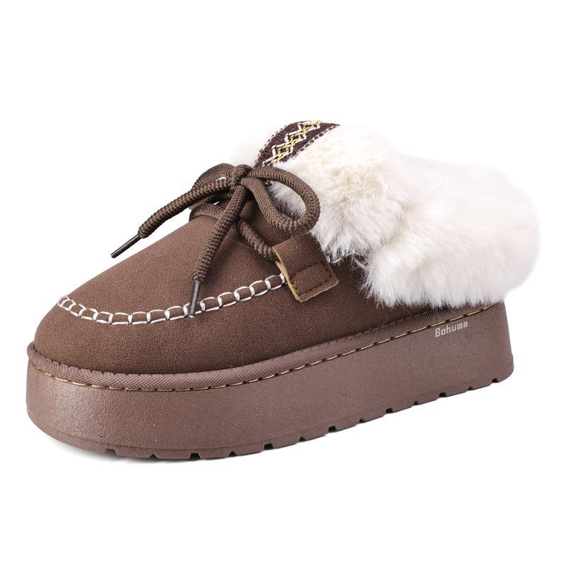 Chaussures mocassins amples pour femmes avec talon compensé élégant et moderne - IVOIRART.COM