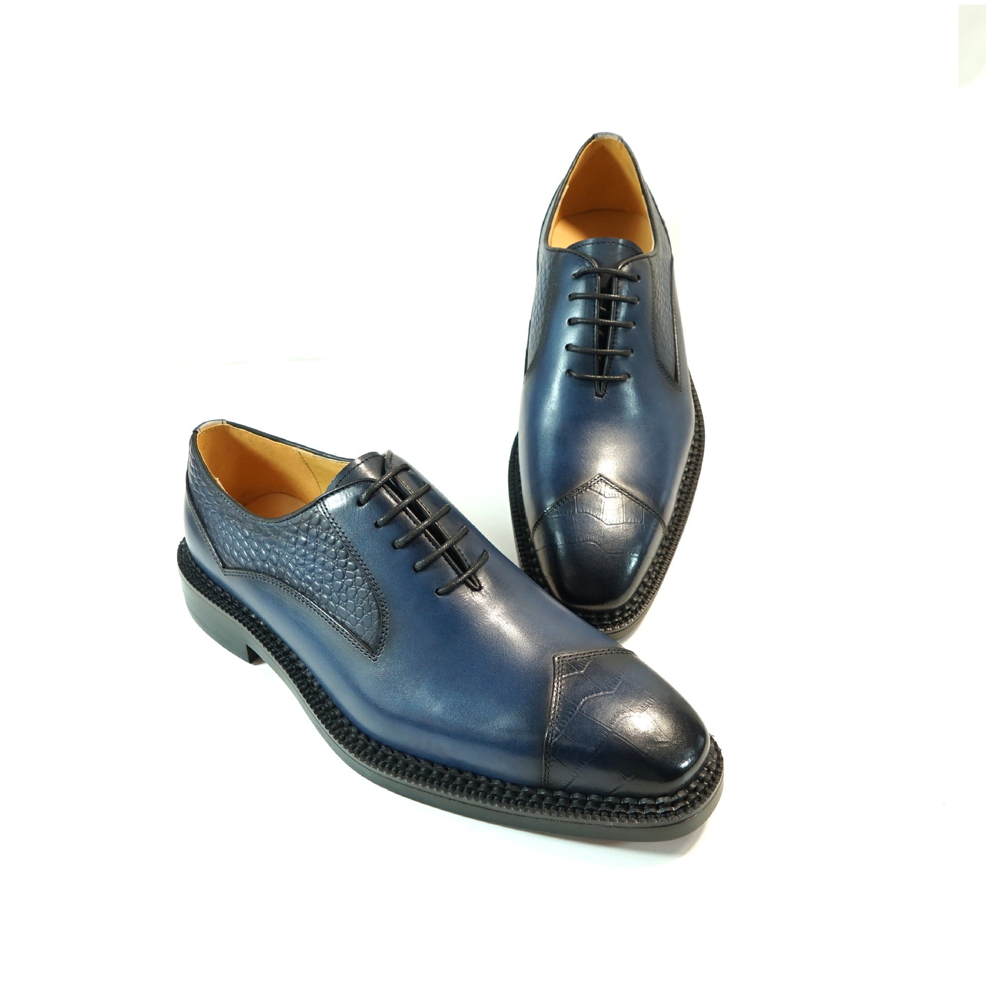 Chaussures Oxford basses cuir pleine fleur faites main casual tendance homme pro - IVOIRART.COM
