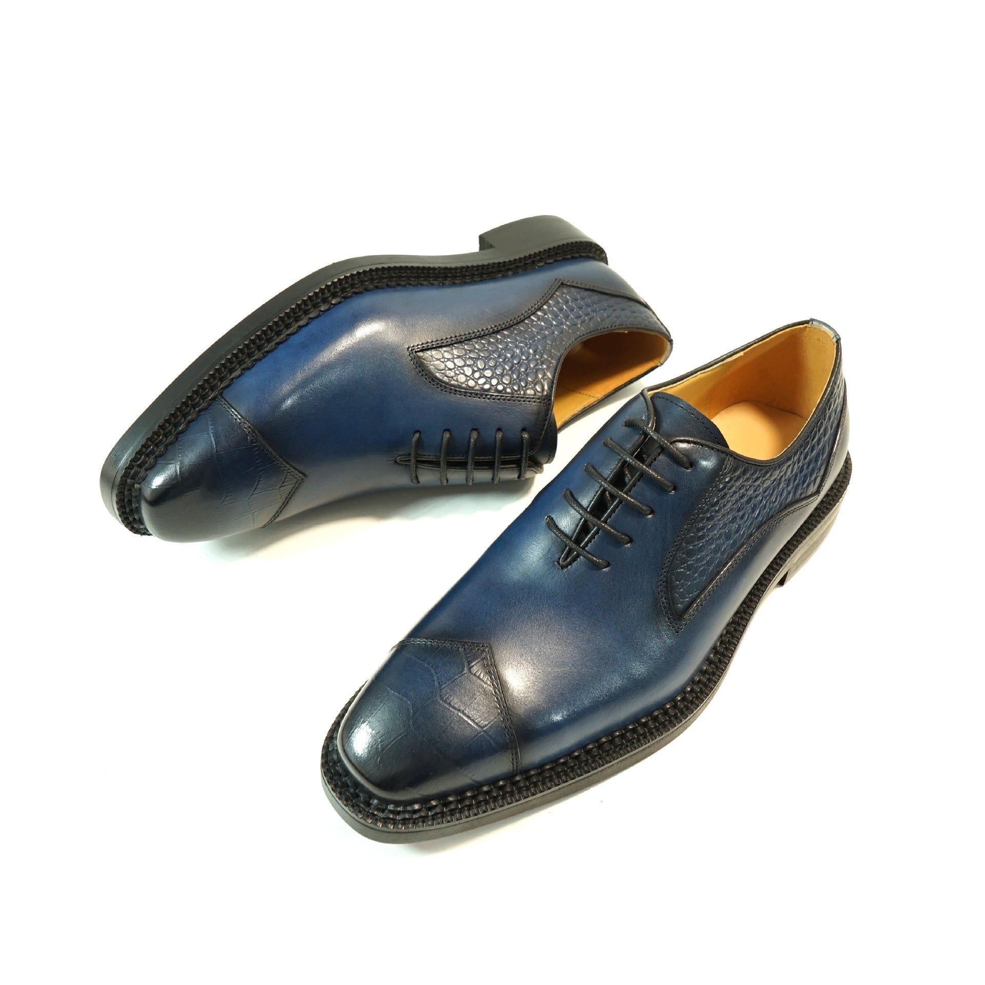 Chaussures Oxford basses cuir pleine fleur faites main casual tendance homme pro - IVOIRART.COM