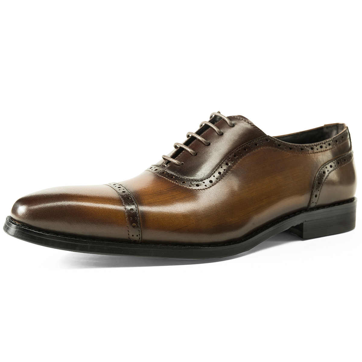 Chaussures Oxford en cuir style britannique pour homme, business, antidérapantes. - IVOIRART.COM