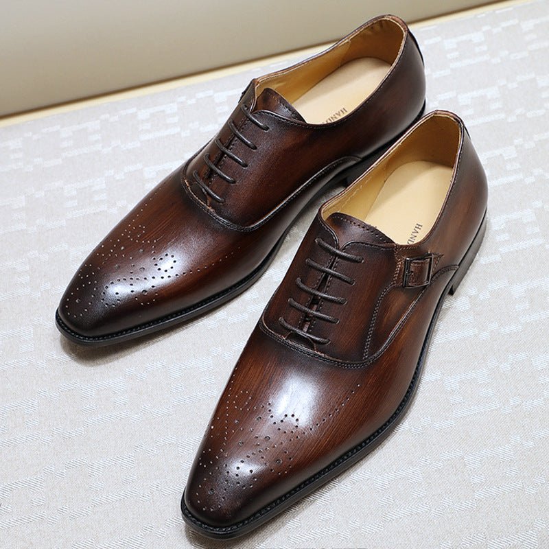 Chaussures Oxford Homme Business Élégantes - Mocassin Habillé Décontracté Noir 39 - IVOIRART.COM