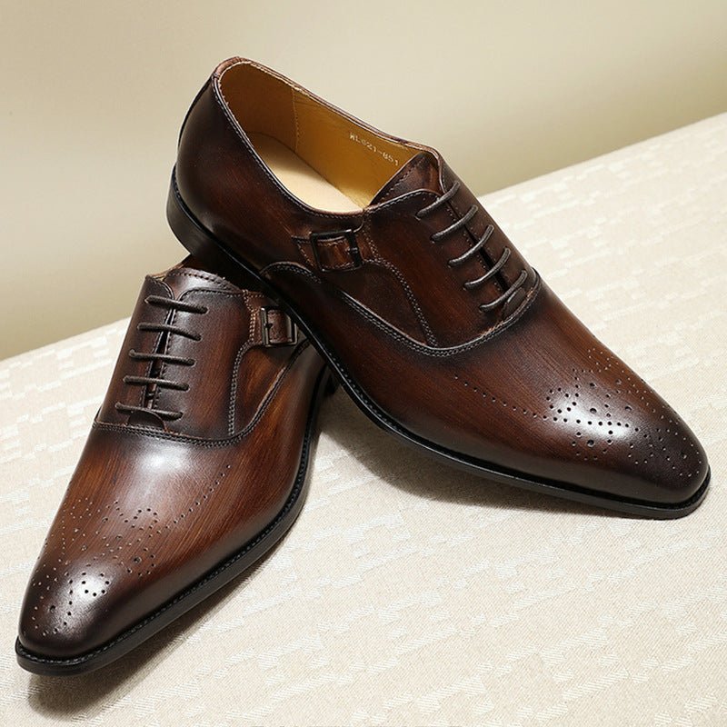Chaussures Oxford Homme Business Élégantes - Mocassin Habillé Décontracté Noir 39 - IVOIRART.COM