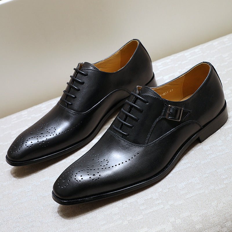 Chaussures Oxford Homme Business Élégantes - Mocassin Habillé Décontracté Noir 39 - IVOIRART.COM