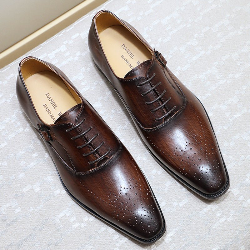 Chaussures Oxford Homme Business Élégantes - Mocassin Habillé Décontracté Noir 39 - IVOIRART.COM