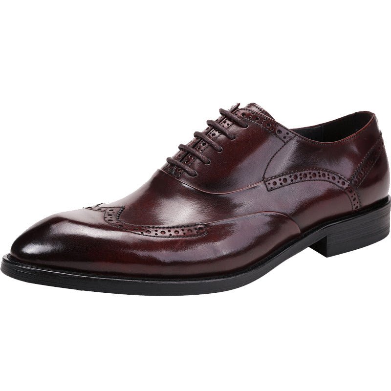 Chaussures Oxford Pointues Homme - Formelles et Professionnelles, Cuir Véritable - IVOIRART.COM