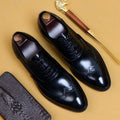 Chaussures Oxford Pointues Homme - Formelles et Professionnelles, Cuir Véritable - IVOIRART.COM