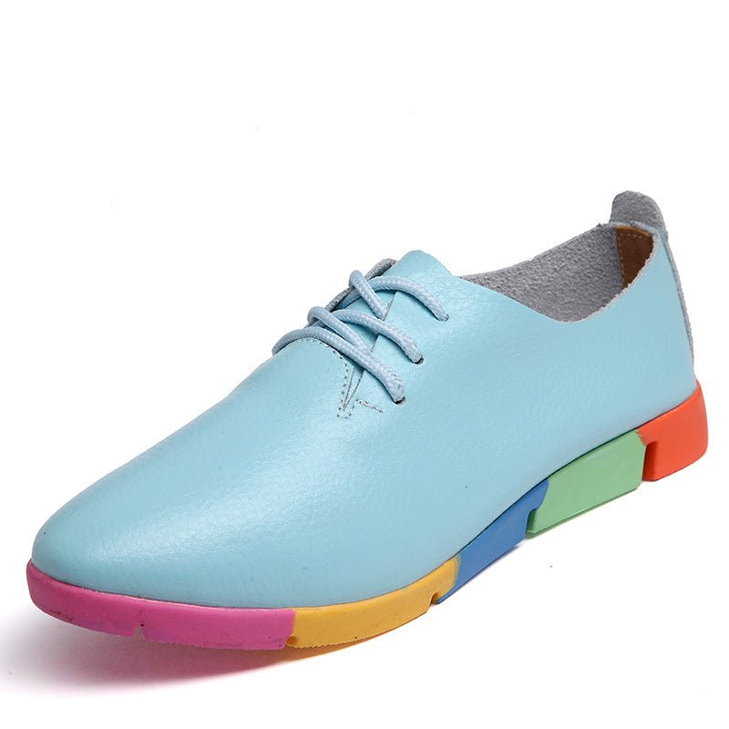 Chaussures pointues pour femmes en cuir blanc, confort infirmière, style décontracté, offres en gros - IVOIRART.COM