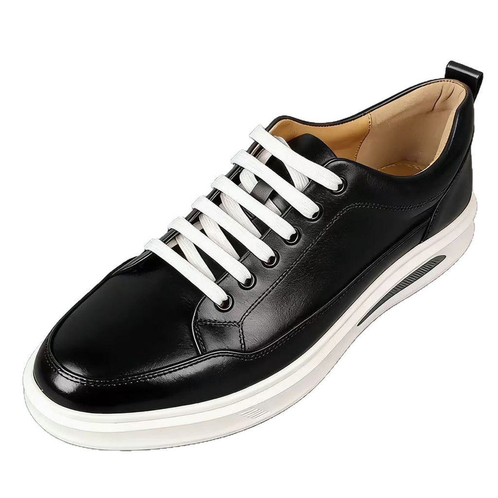Chaussures pour hommes polyvalentes de style coréen, sport en cuir allure moderne - IVOIRART.COM