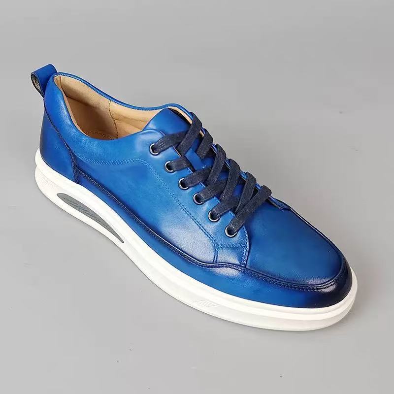 Chaussures pour hommes polyvalentes de style coréen, sport en cuir allure moderne - IVOIRART.COM