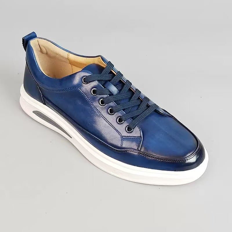 Chaussures pour hommes polyvalentes de style coréen, sport en cuir allure moderne - IVOIRART.COM