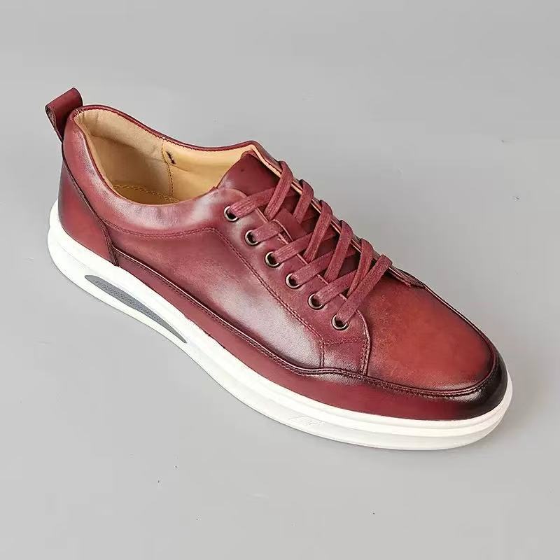 Chaussures pour hommes polyvalentes de style coréen, sport en cuir allure moderne - IVOIRART.COM