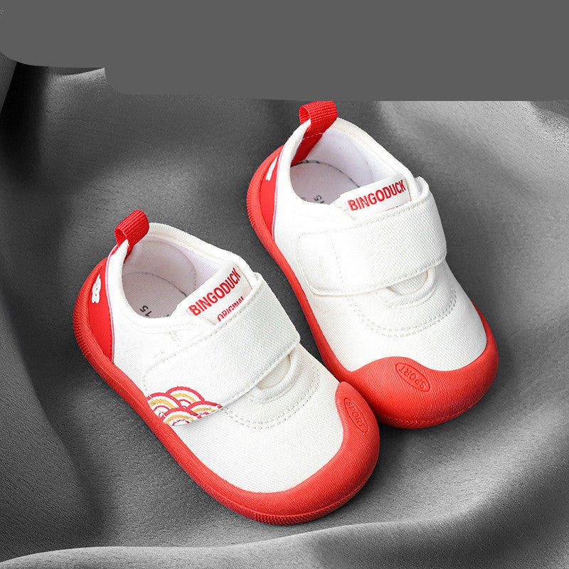 Chaussures souples en coton pour garçons 0 - 3 ans, printemps - été, sans risque de perte - IVOIRART.COM