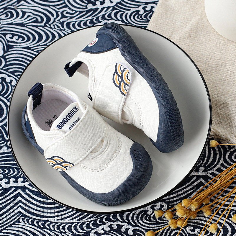 Chaussures souples en coton pour garçons 0 - 3 ans, printemps - été, sans risque de perte - IVOIRART.COM