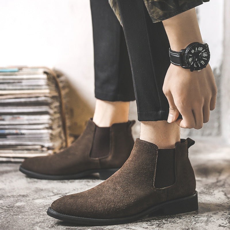 Chelsea Boots Men's High-top Martin Boots - IVOIRART.COM