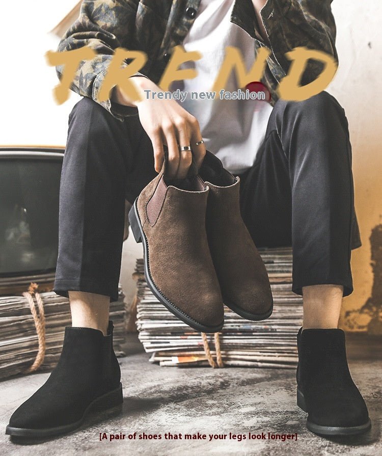 Chelsea Boots Men's High-top Martin Boots - IVOIRART.COM