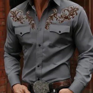 Chemise d'été homme manches courtes rayée à motif floral - style Harajuku rétro! - IVOIRART.COM