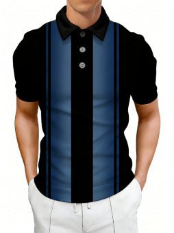 Chemise Homme à Manches Courtes Sportive-Casual Imprimé Numérique 3D Géométrique - IVOIRART.COM