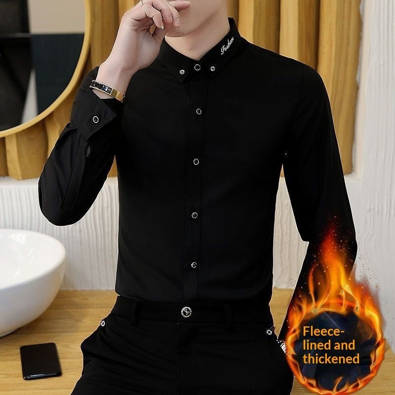 Chemise Homme Décontractée à Manches Longues, Tendance et Confortable en Soie - IVOIRART.COM