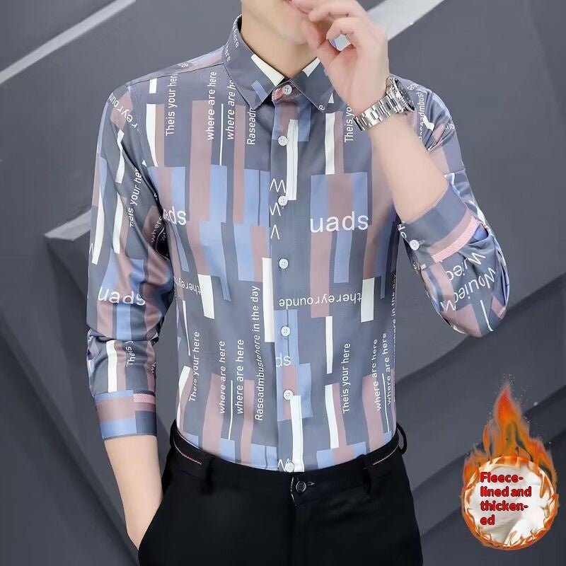 Chemise Homme Décontractée à Manches Longues, Tendance et Confortable en Soie - IVOIRART.COM