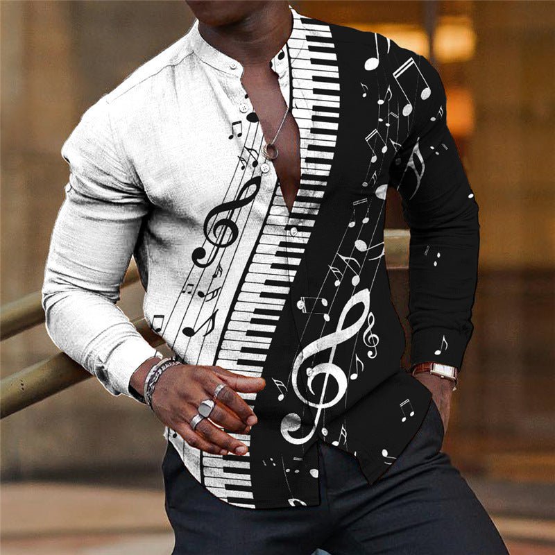 Chemise homme respirante manches longues imprimée - Cardigan sport léger confort - IVOIRART.COM