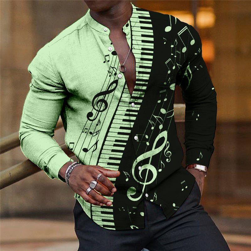 Chemise homme respirante manches longues imprimée - Cardigan sport léger confort - IVOIRART.COM