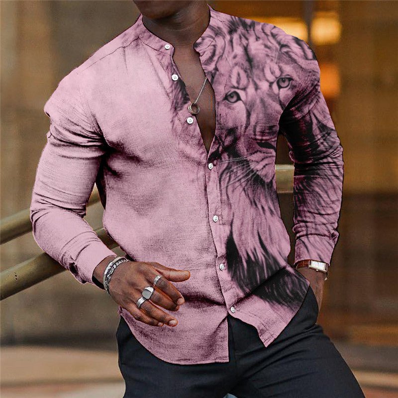 Chemise homme respirante manches longues imprimée - Cardigan sport léger confort - IVOIRART.COM