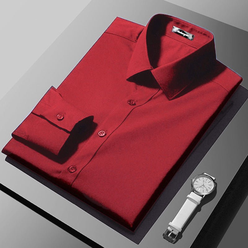 Chemise professionnelle formelle à manches longues style coréen pour affaires - IVOIRART.COM