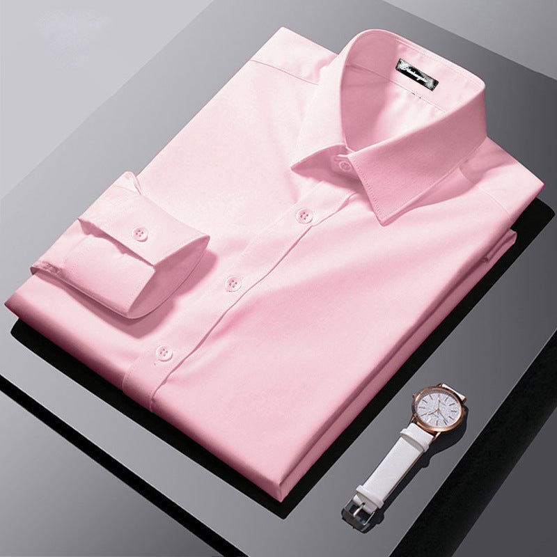 Chemise professionnelle formelle à manches longues style coréen pour affaires - IVOIRART.COM