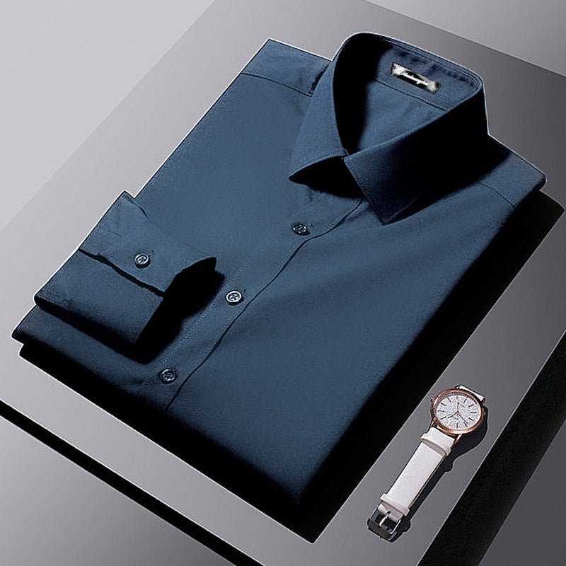 Chemise professionnelle formelle à manches longues style coréen pour affaires - IVOIRART.COM