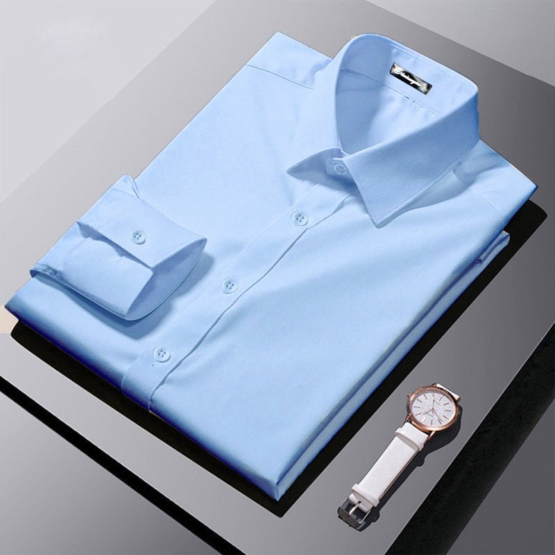 Chemise professionnelle formelle à manches longues style coréen pour affaires - IVOIRART.COM