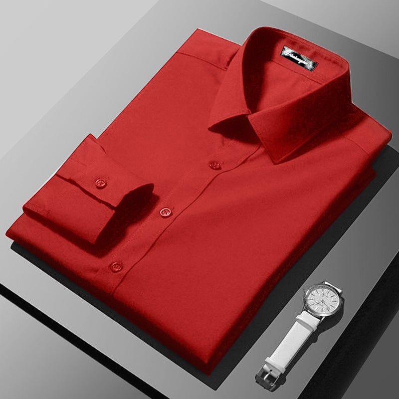 Chemise professionnelle formelle à manches longues style coréen pour affaires - IVOIRART.COM