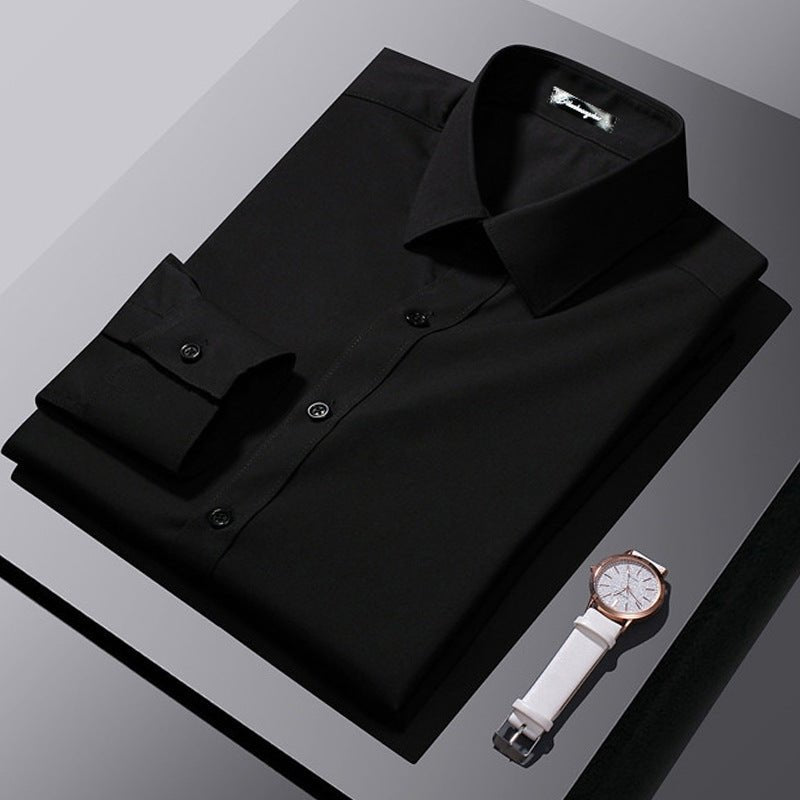 Chemise professionnelle formelle à manches longues style coréen pour affaires - IVOIRART.COM