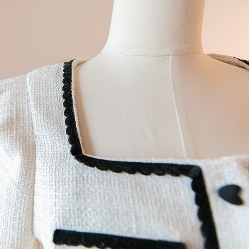Chemisier en Dentelle Vent Parfumé Petit Taille Haute Plissé Demi - Longueur - IVOIRART.COM