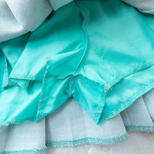 Chemisier en Dentelle Vent Parfumé Petit Taille Haute Plissé Demi - Longueur - IVOIRART.COM