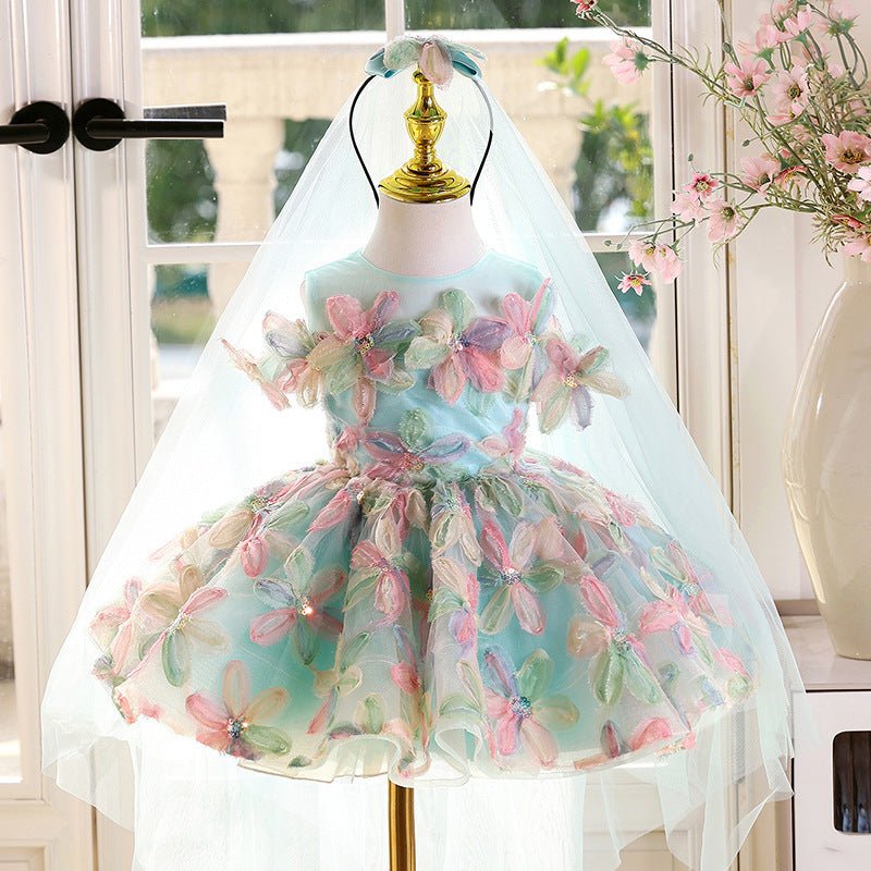 Children's Birthday Princess Dress Piano Performance - IVOIRART.COM