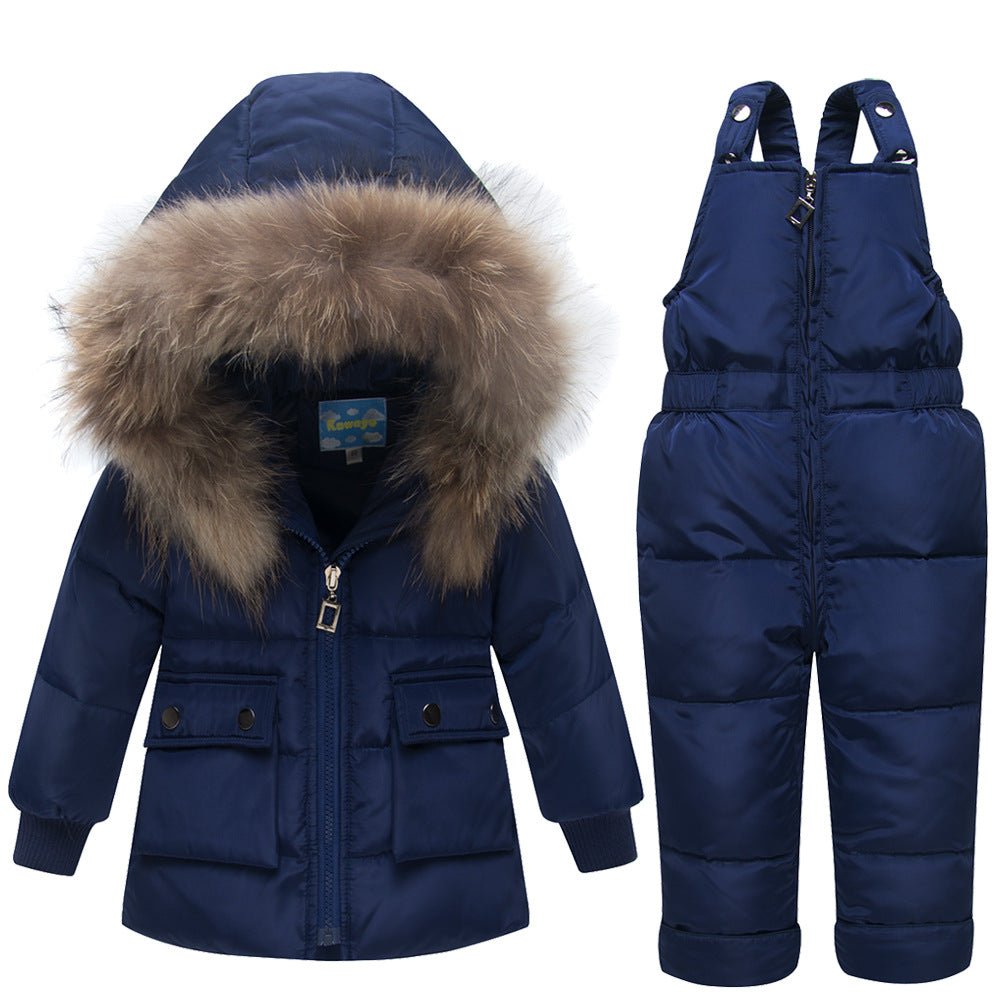 Children's down jacket suit - IVOIRART.COM
